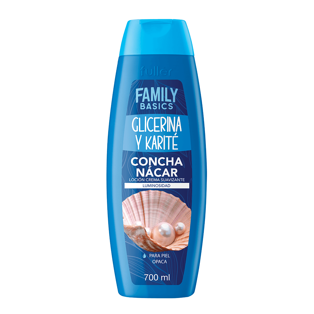 Loción Corporal Suavizante con Glicerina y Karité Concha Nácar Luminosidad