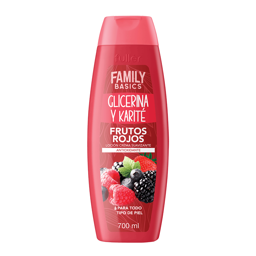 Loción Corporal Suavizante con Glicerina y Karité Frutos Rojos Antioxidante