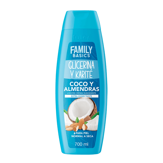 Loción Corporal Suavizante con Glicerina y Karité Coco y Almendras Extra Humectante