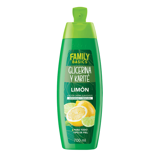Loción Corporal Suavizante con Glicerina y Karité Limón Sedosidad y Frescura Cont. 700 ml