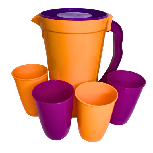 Set de Jarra con 4 vasos